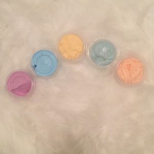 5 different colors of butter slime not sticky!!